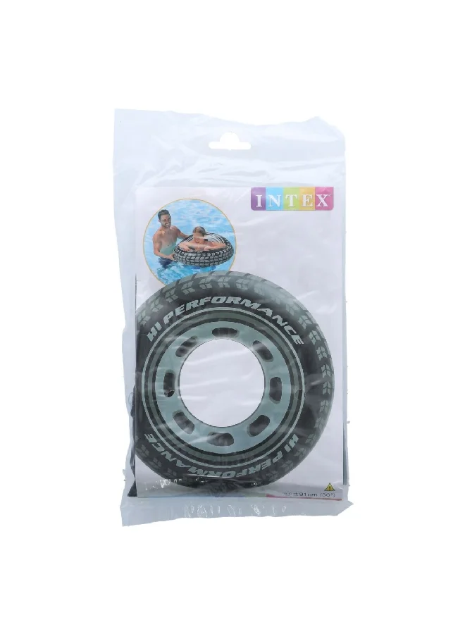 INTEX Giant Tire Inflatable Tube Black and White 36 Inch 59252